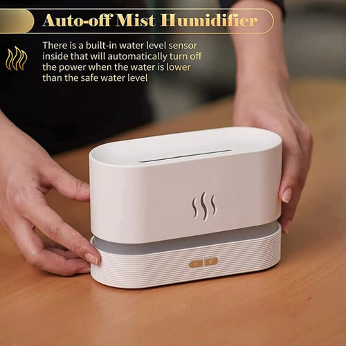 Flame Humidifier Humidblaze Humidifier with Flame Effect Essential Oil Diffuser for Desk Aromatherapy Diffuser Humidifier With